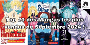 mangas les plus vendus septembre