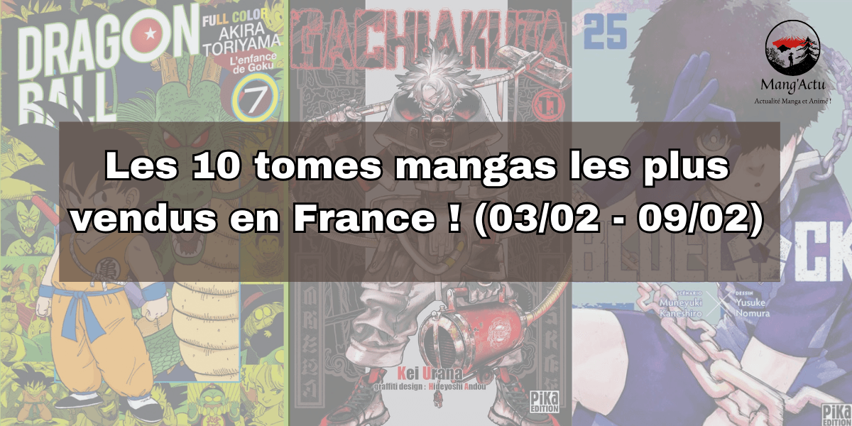 Les 10 mangas les plus vendus en France du 3 au 9 février ! 1 Banniere article Kippon 12