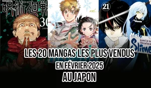 Ventes mangas en février au Japon