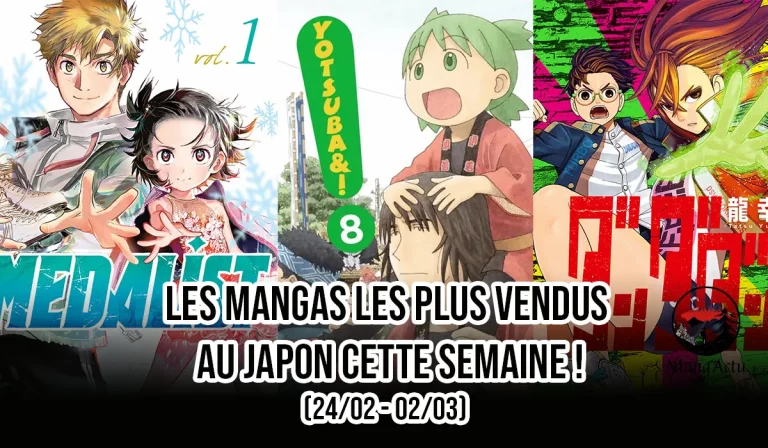 Les ventes mangas au Japon du 24/02 au 02/03 !