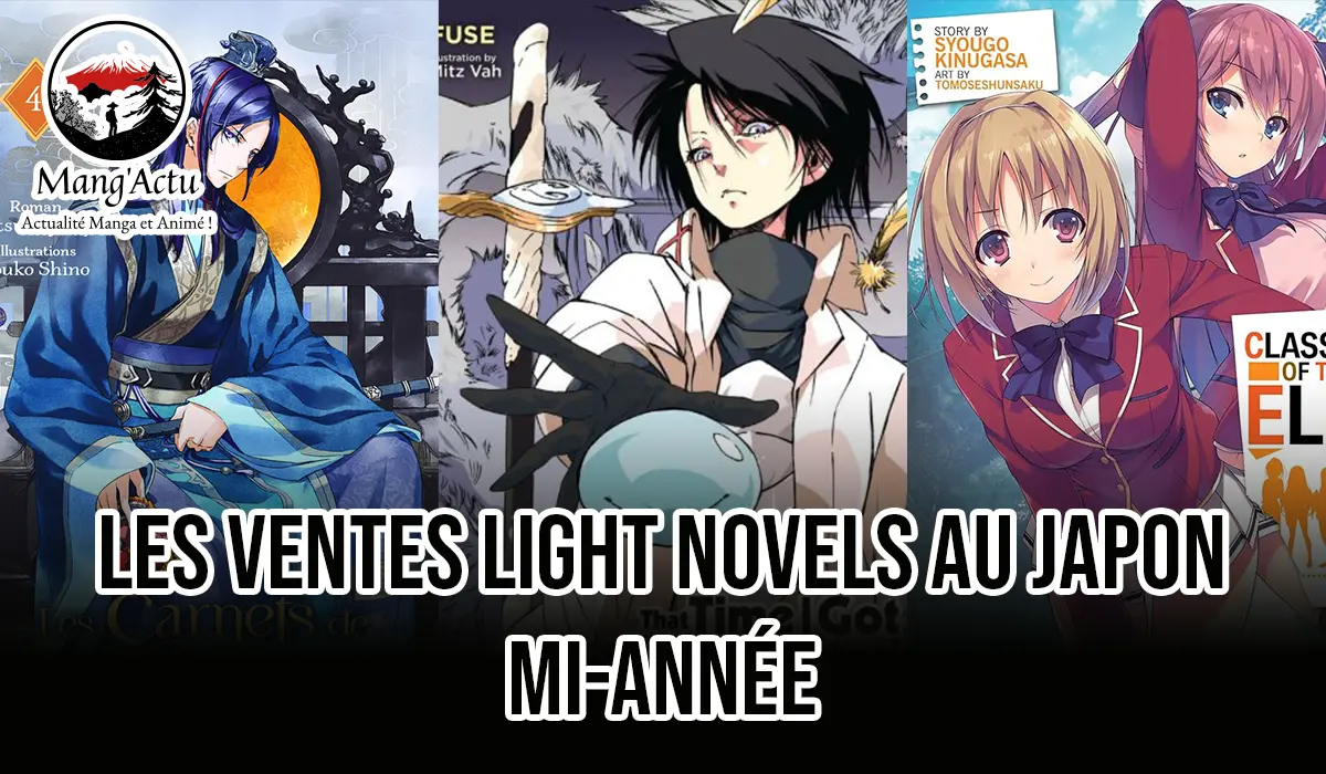 Top des Light Novels au Japon : Moitié 2025 1 anime 2025 2