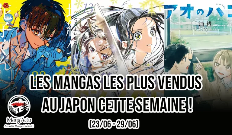 Top 10 séries mangas au Japon du 23/06 au 29/06 !