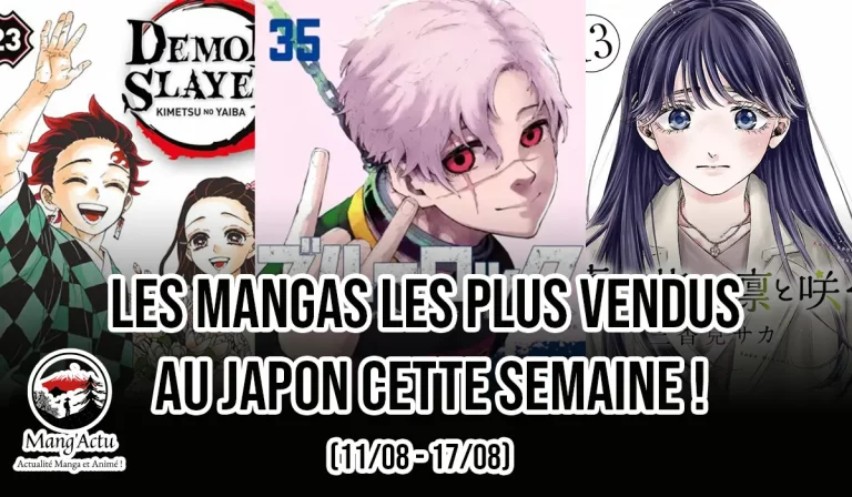 Top 10 séries mangas au Japon du 11/08 au 17/08 ! 38 Top 10 séries mangas au Japon du 11/08 au 17/08 !