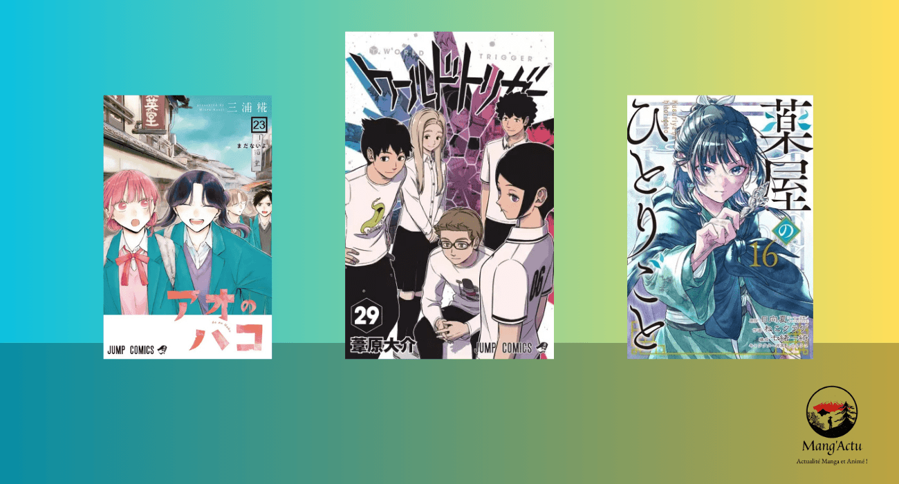Top 10 séries mangas au Japon du 01/12 au 07/12 ! 1 vente jp