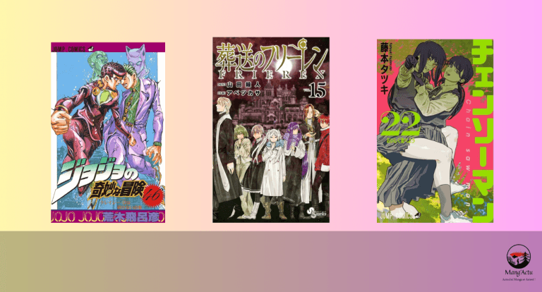 Top 10 séries mangas au Japon du 15/12 au 21/12 !