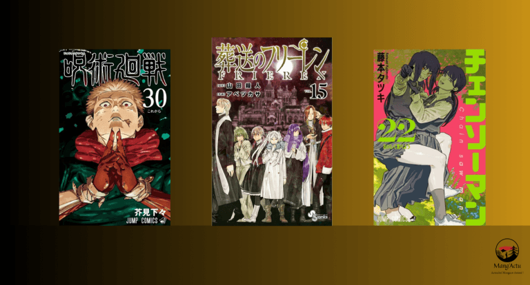 Top 10 séries mangas au Japon du 29/12 au 04/01 !