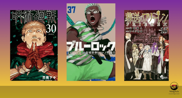 Top 10 séries mangas au Japon du 12/01 au 18/01 !