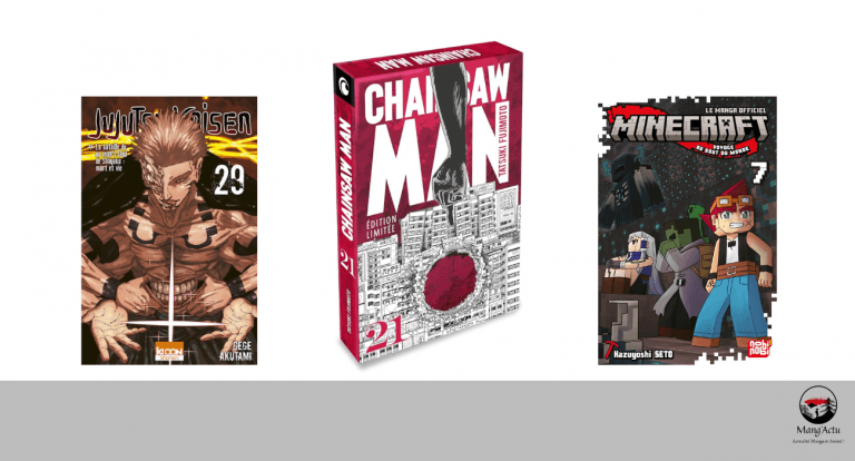 Les 5 mangas les plus vendus en France du 02/02 au 08/02 !