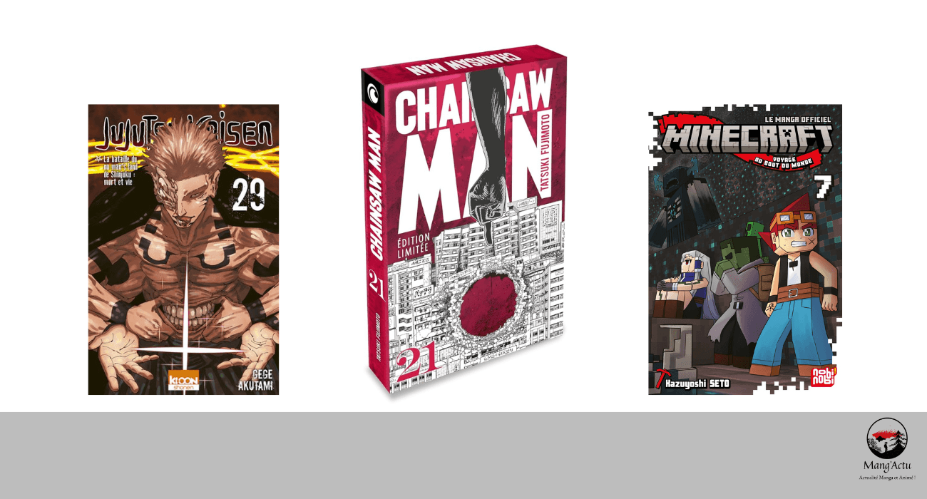 Les 5 mangas les plus vendus en France du 02/02 au 08/02 ! 1 ventes fr