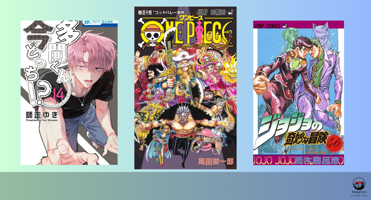 Top 10 séries mangas au Japon du 16/03 au 22/03 !