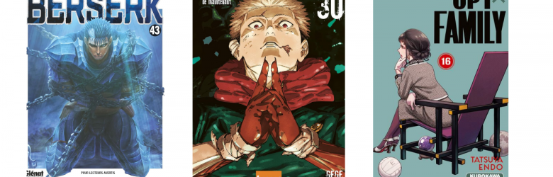 Les 5 mangas les plus vendus en France du 03/08 au 09/08 !