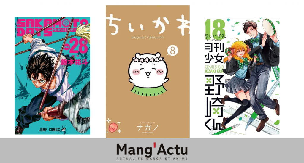 Top 10 séries mangas au Japon du 10/08 au 16/08 !